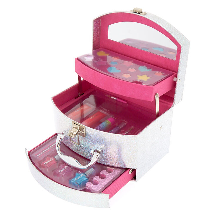 Holographic Rainbow Cosmetic Mega Case,