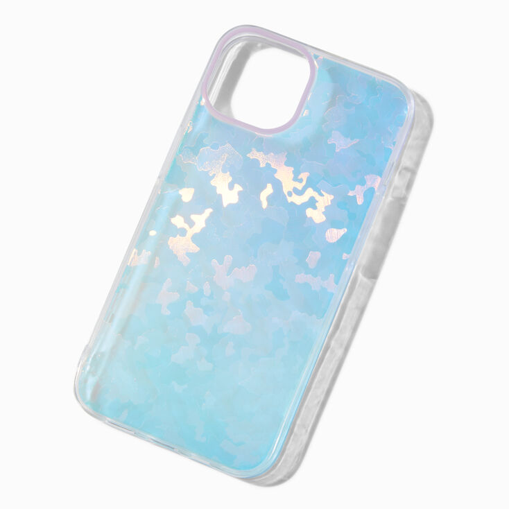 Holographic Blue Wavy Phone Case - Fits iPhone&reg; 13/14/15,