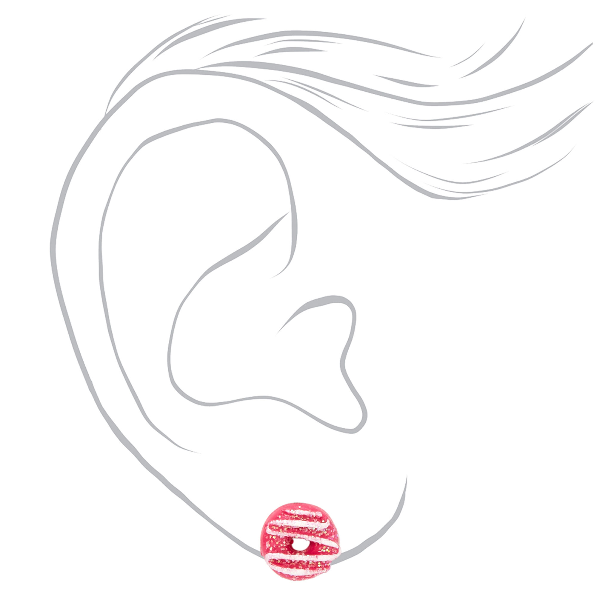 Claire's donut earrings store