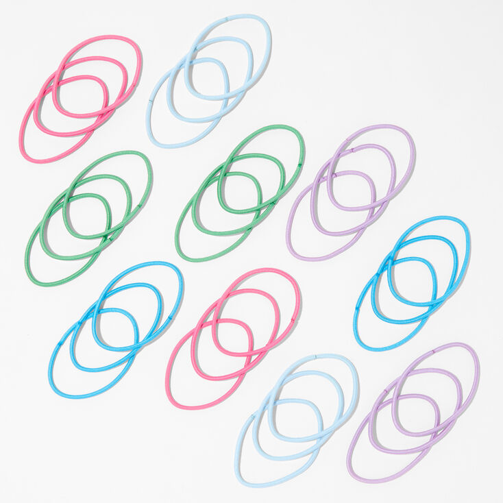 Pastel Luxe Hair Ties - 30 Pack,