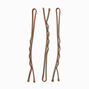 Large Bobby Pins - Brown, 30 Pack,