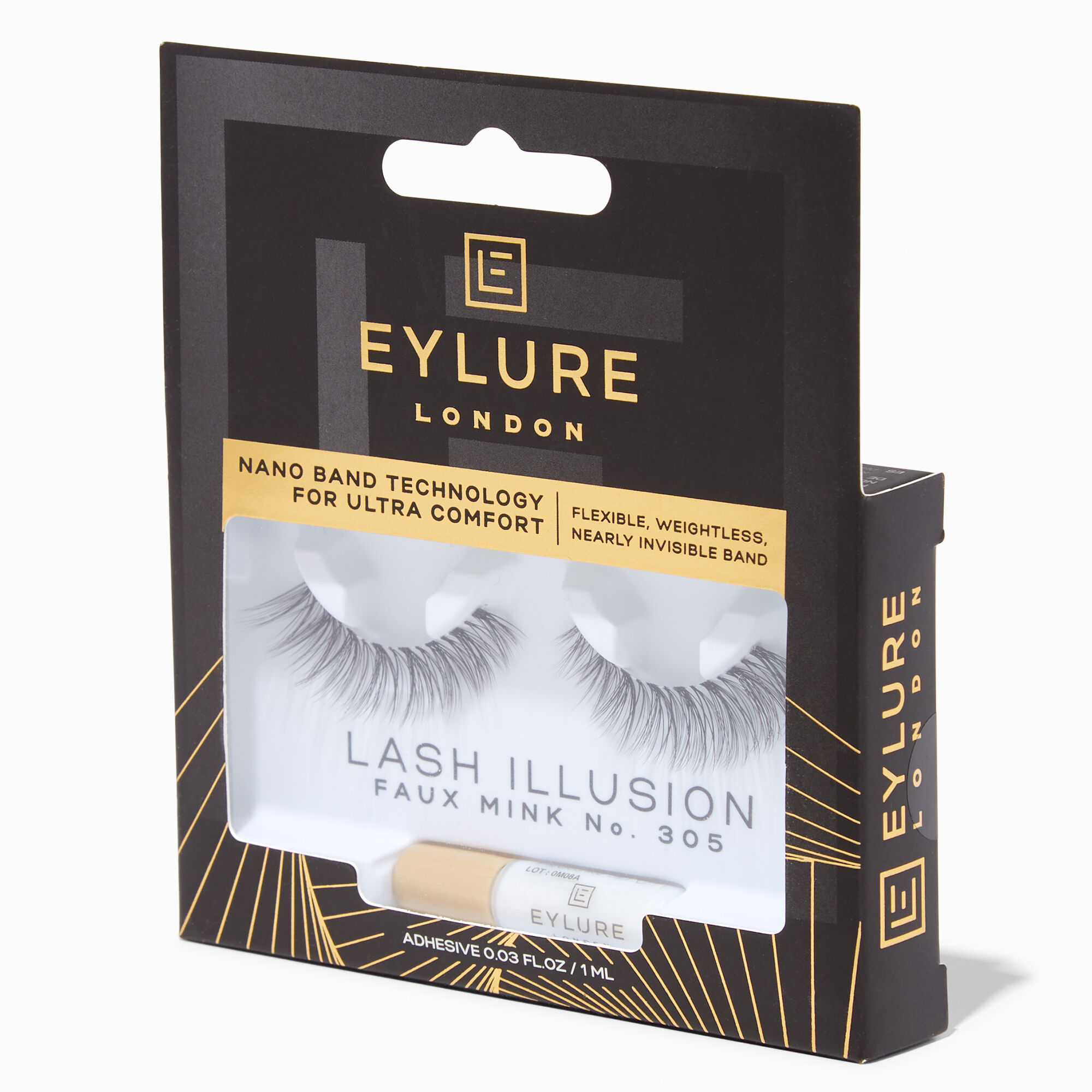 View Claires Eylure Lash Illusion Faux Mink Eyelashes No 305 information