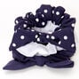 Claire&#39;s Club Small Solid Polka Dot Hair Scrunchies - Navy, 3 Pack,