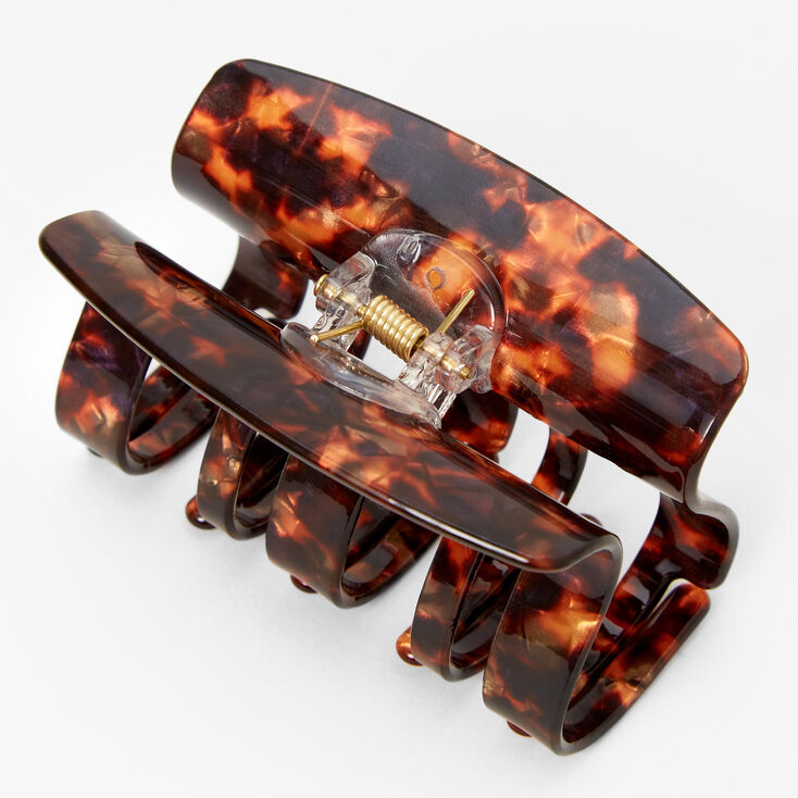 Medium Thick Tortoiseshell Hair Claw - Brown,