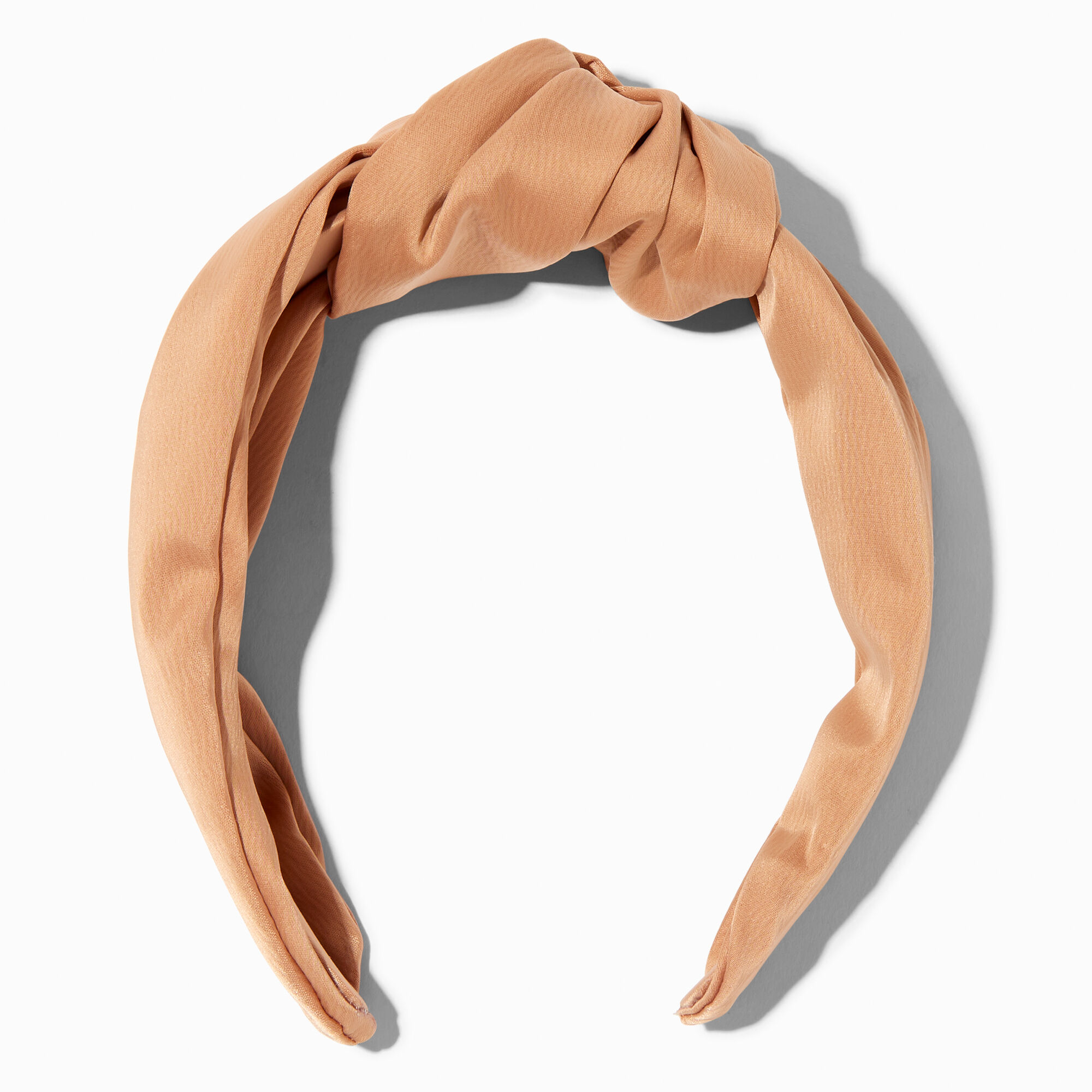 View Claires Satin Knotted Headband Tan information