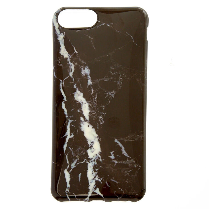 Claire's Coque de portable noire effet marbré - Compatible avec iPhone 5/5S/5SE