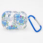 Navy Blue Floral Earbud Case Cover - Compatible with Apple AirPods pro&reg;,