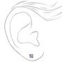 Clous d&rsquo;oreilles ronds avec strass en zircon cubique d&rsquo;imitation couleur dor&eacute; rose - 5&nbsp;mm,