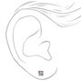 Rose Gold-tone Cubic Zirconia 5mm Round Stud Earrings,