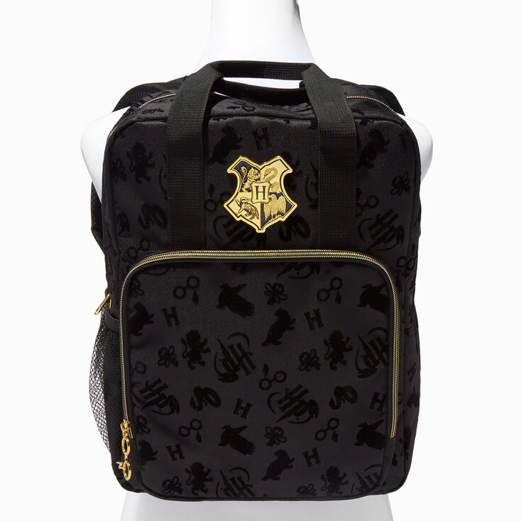 Harry Potter&trade; Black Velvet Backpack,