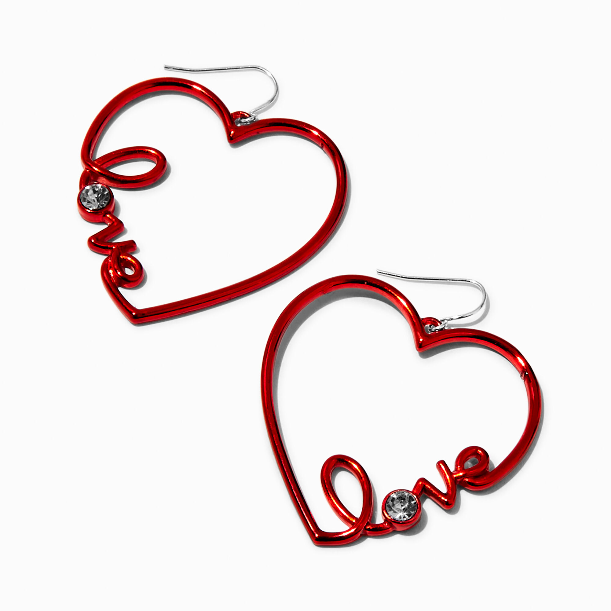 Claire's outlet red earrings