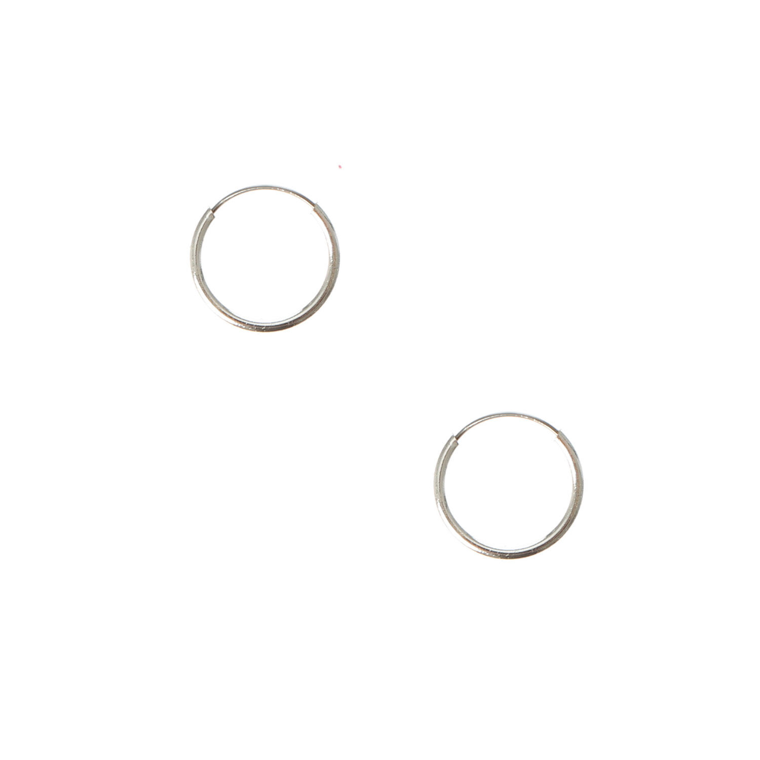 Silver hoop earrings sale claire's