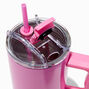 Pink Shimmer Stainless Steel Handled Tumbler,