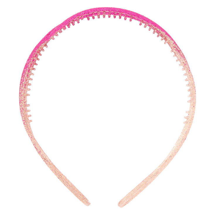Ombre Glitter Twist Headband Pink Claire S