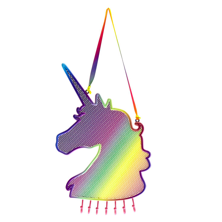 Rainbow Unicorn Mesh Locker Holder Claire S