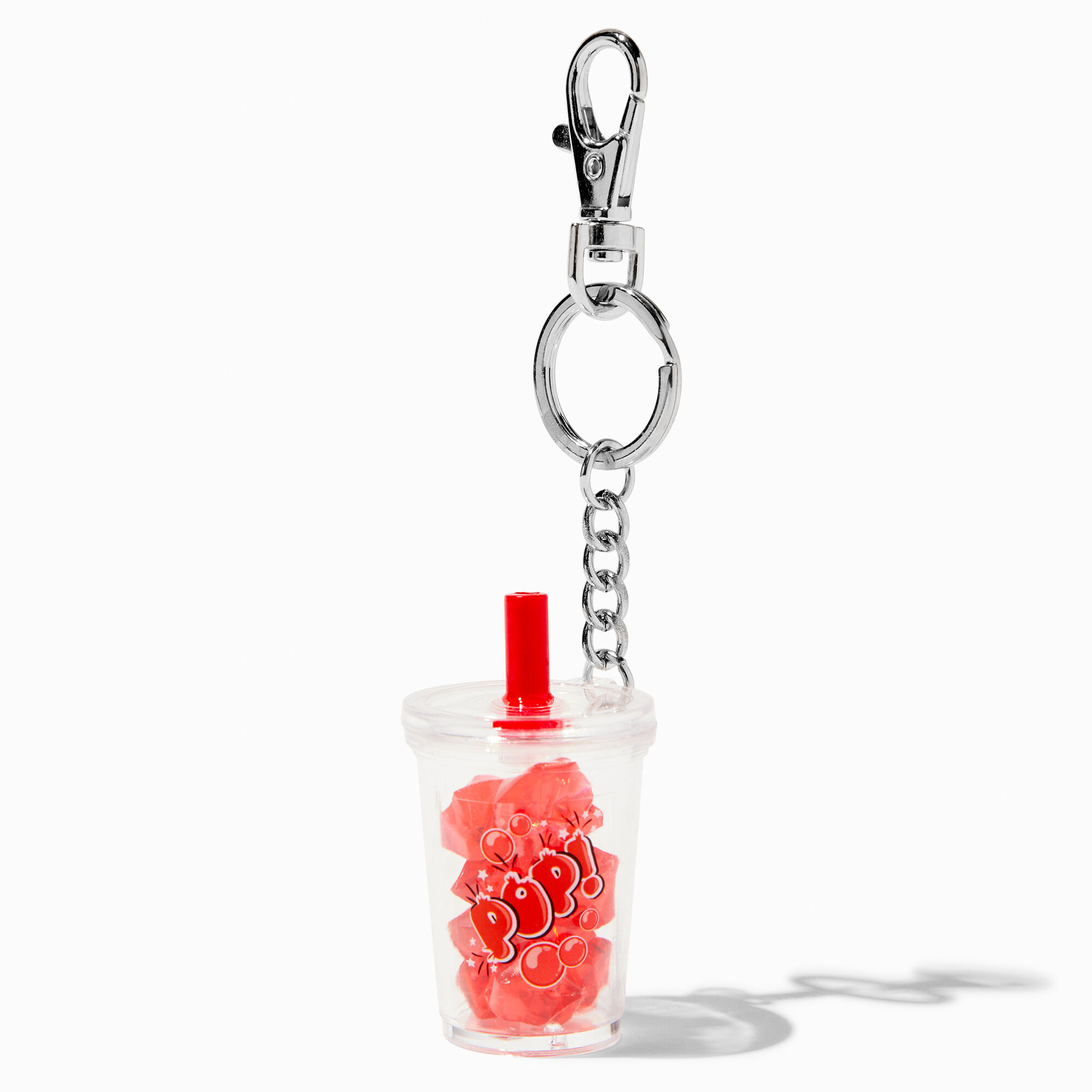 View Claires Pop Shaker Ice Keyring Red information