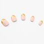 Gold French Stiletto Press On Vegan Faux Nail Set - 24 Pack,