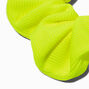 Ribbed Neon Yellow Hair Scrunchie,