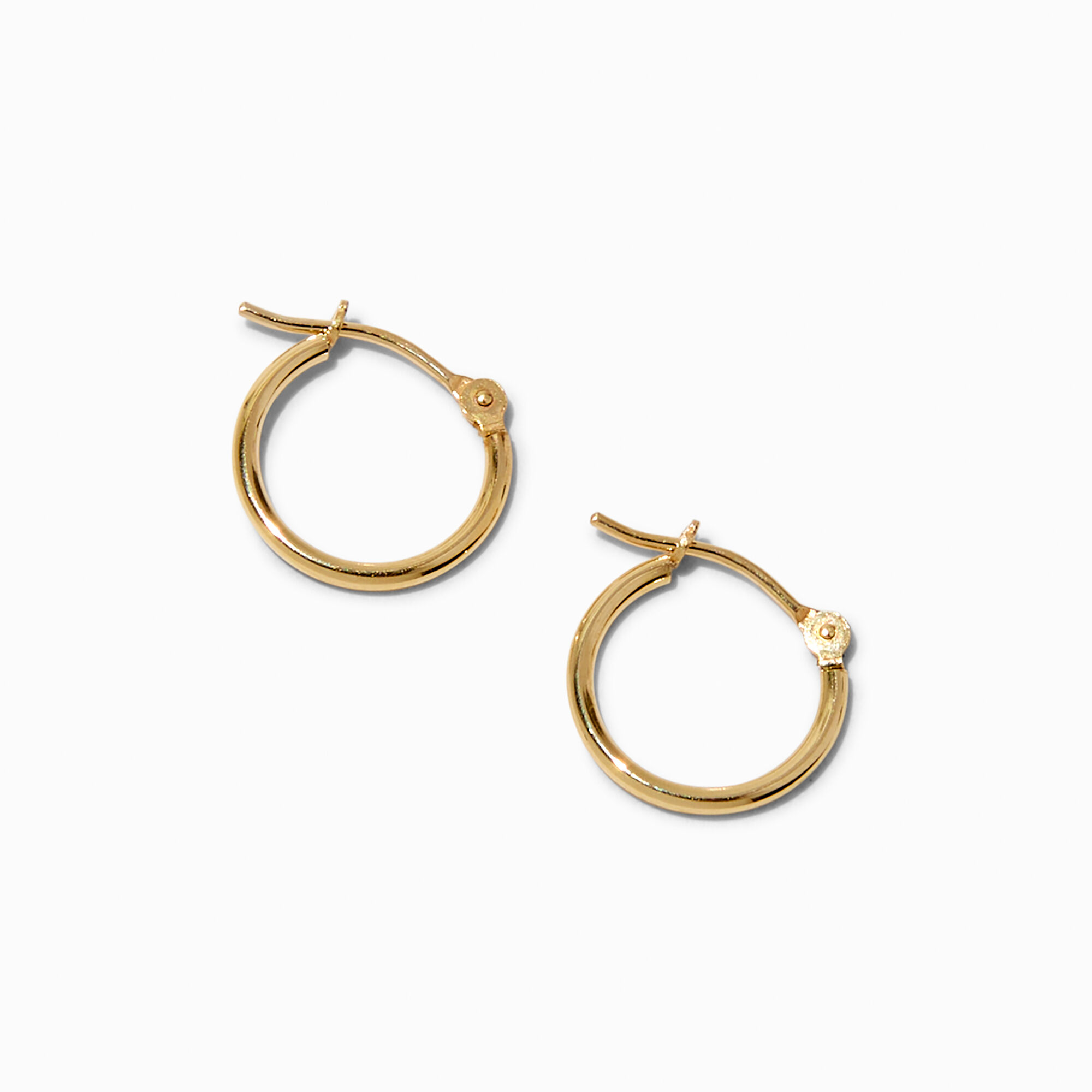 C LUXE by Claire s 14k Yellow Gold 12MM Hoop Earrings Claire s US