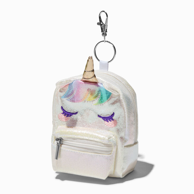 Iridescent Unicorn 4&#39;&#39; Backpack Stationery Set,