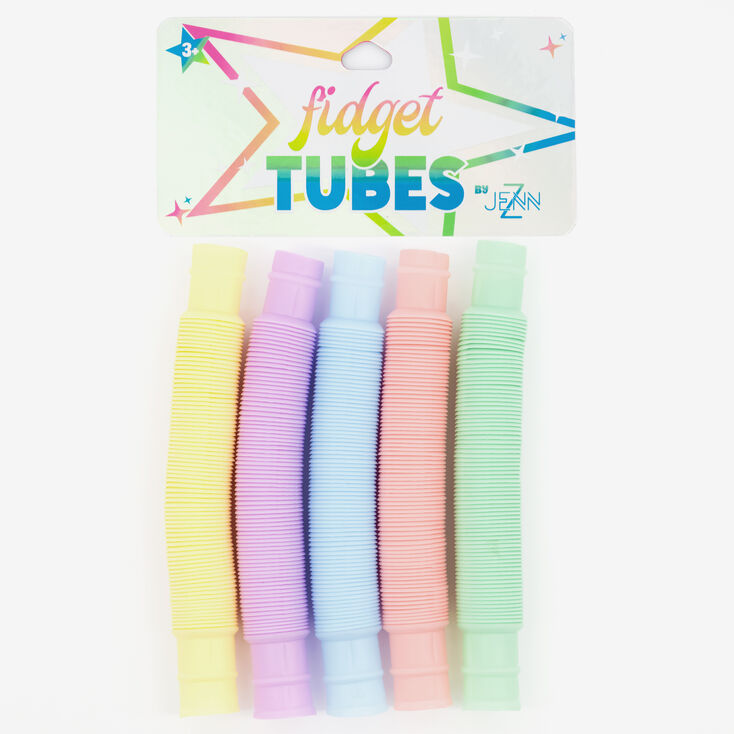 Fidget Pastel Tubes Straws - 5 Pack,