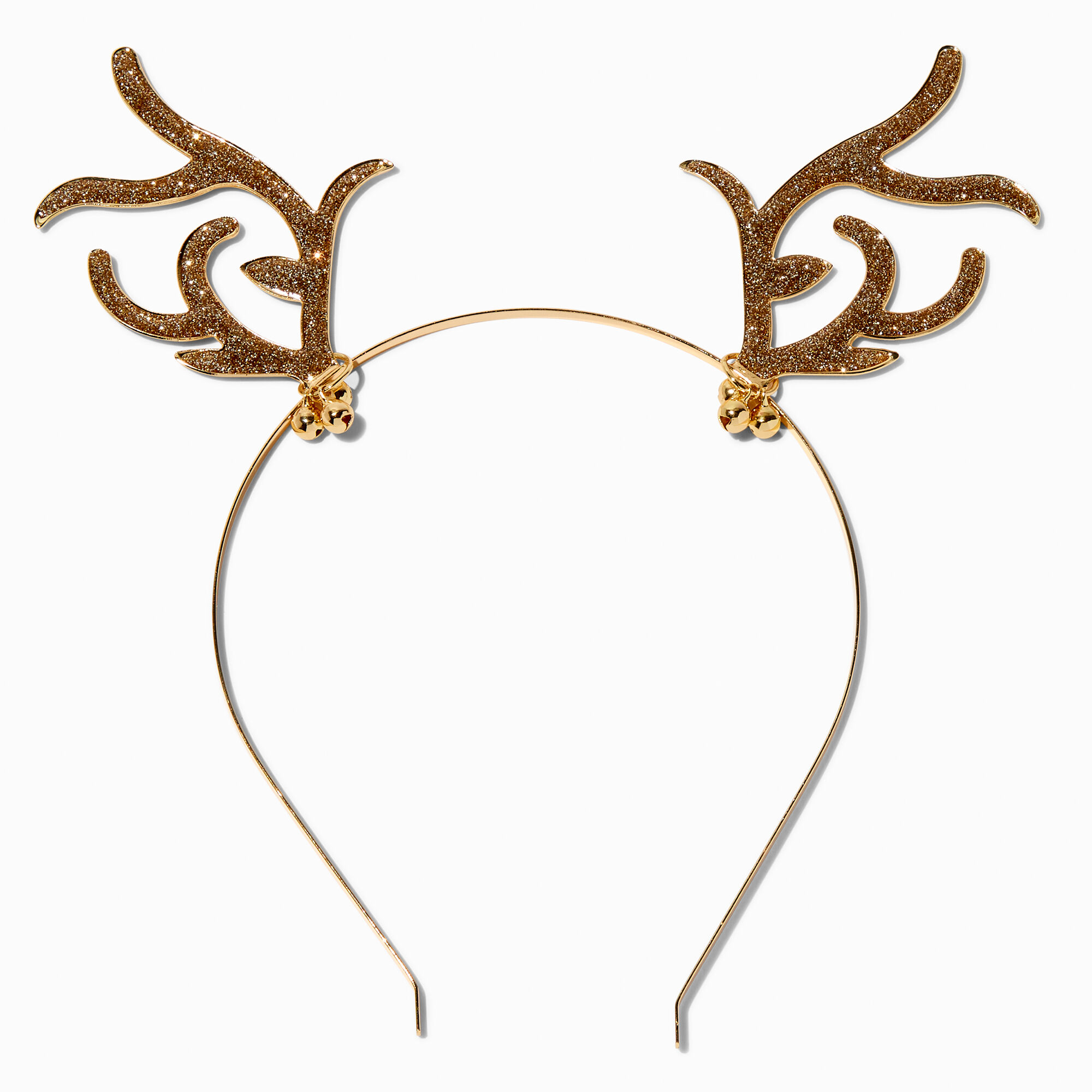 View Claires en Glitter Reindeer Antlers Headband Gold information