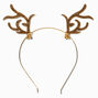 Golden Glitter Reindeer Antlers Headband,