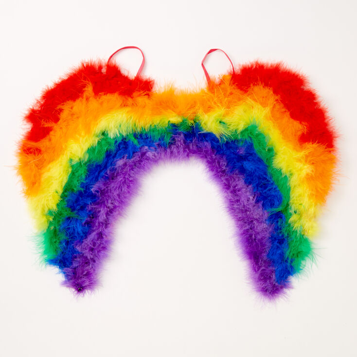 Claire's Ailes en plumes arc-en-ciel Claire's Club