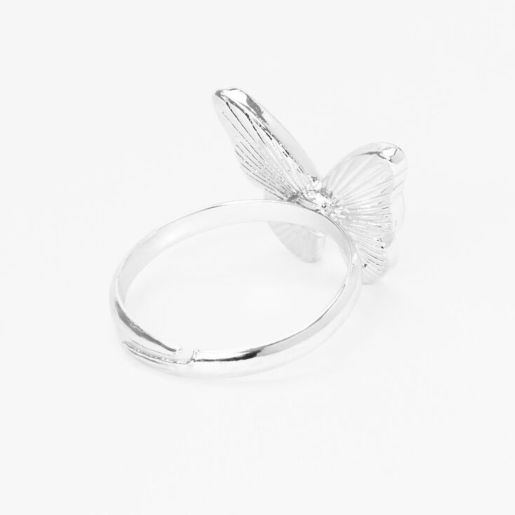 Silver &amp; Blue Butterfly Ring,