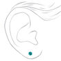 Clous d&#39;oreilles 4&nbsp;mm strass arc-en-ciel - Lot de 9,