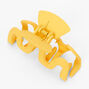 Medium Squiggle Hair Claw - Yellow,