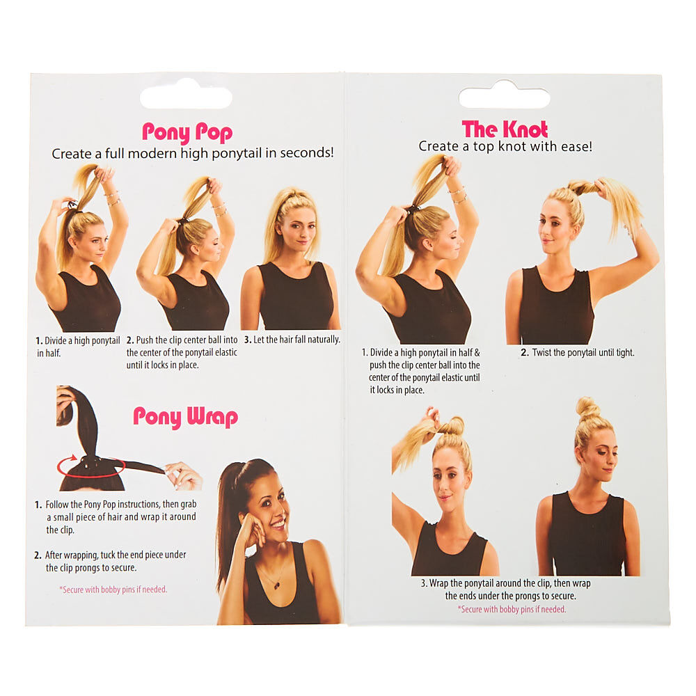 LocALoc® Pony Pop & Knot - Clear,