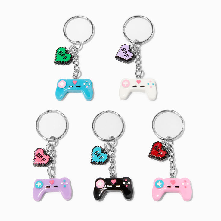 Best Friends Video Game Controller Keychains - 5 Pack,