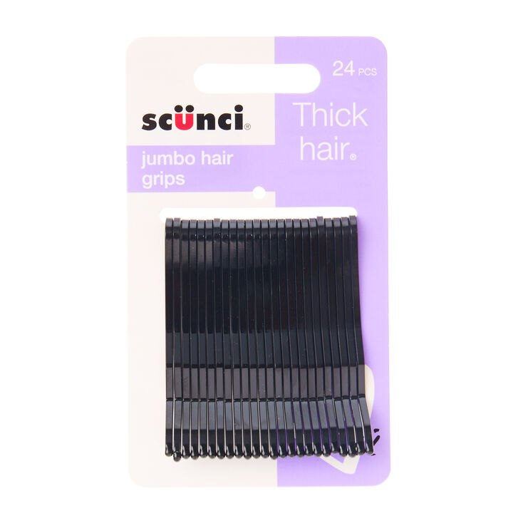 Scunci Black Jumbo Hair Grips Claire S