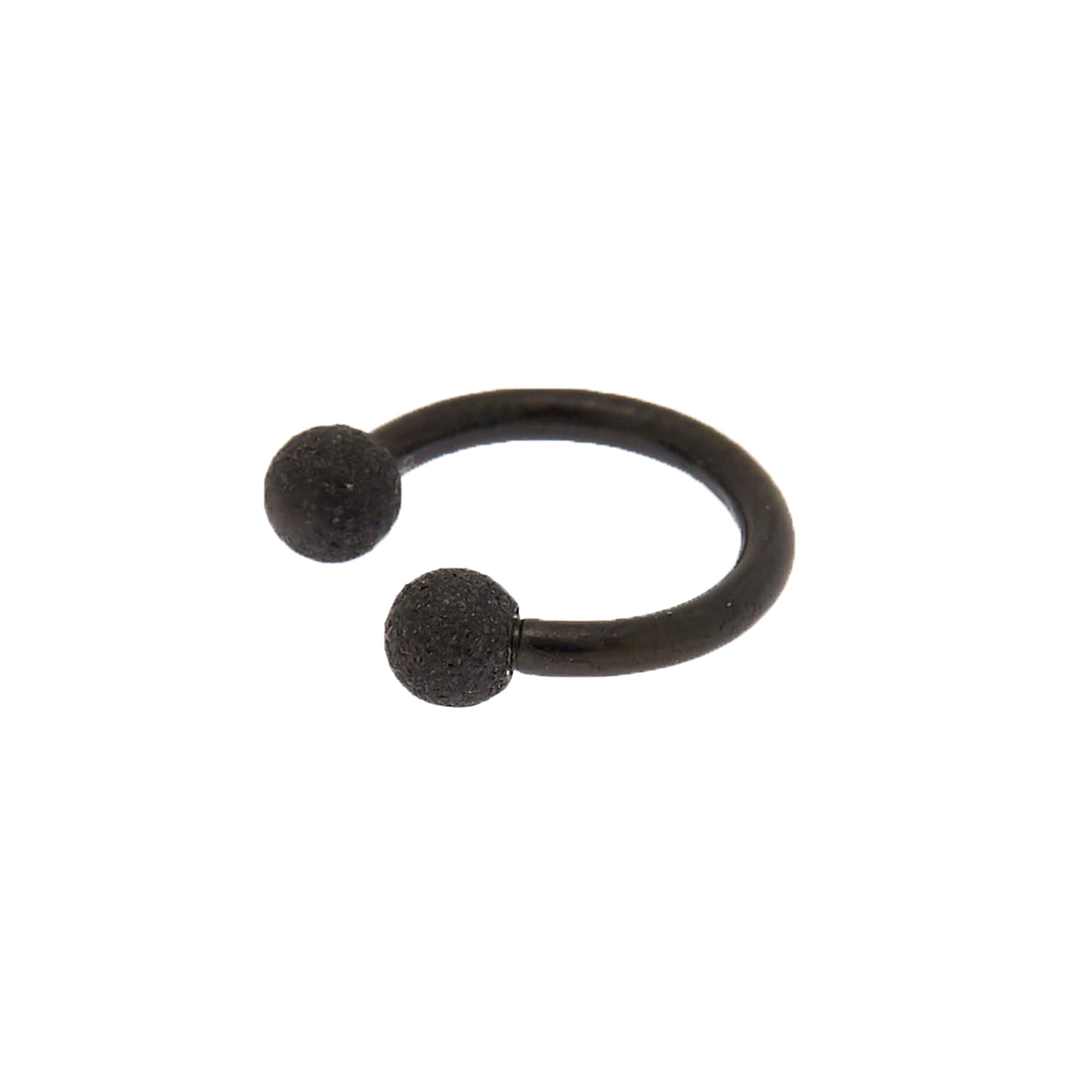 View Claires Titanium 16G Matte Cartilage Earring Black information