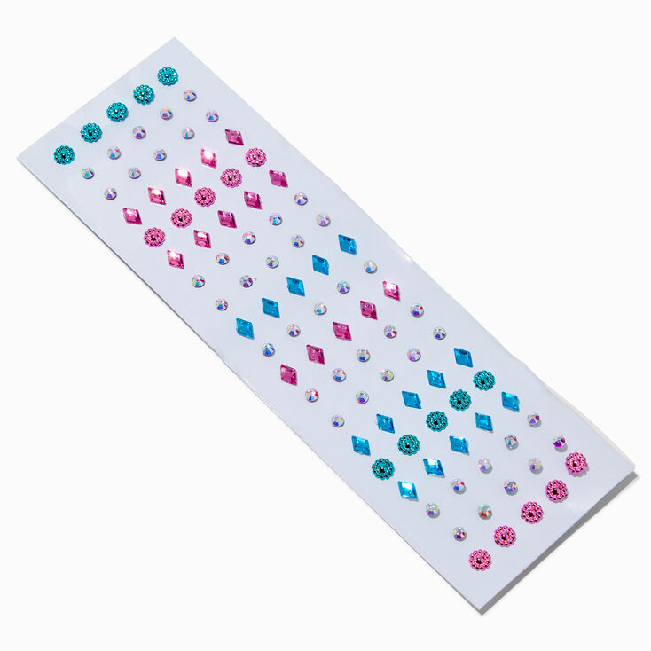 Pastel Flower Geometric Skin Gems - 100 Pack,