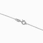 Collier &agrave; pendentif papillon pav&eacute; diamant de laboratoire poids total 1/10&nbsp;carats couleur argent&eacute;e C&nbsp;LUXE by Claire&rsquo;s,