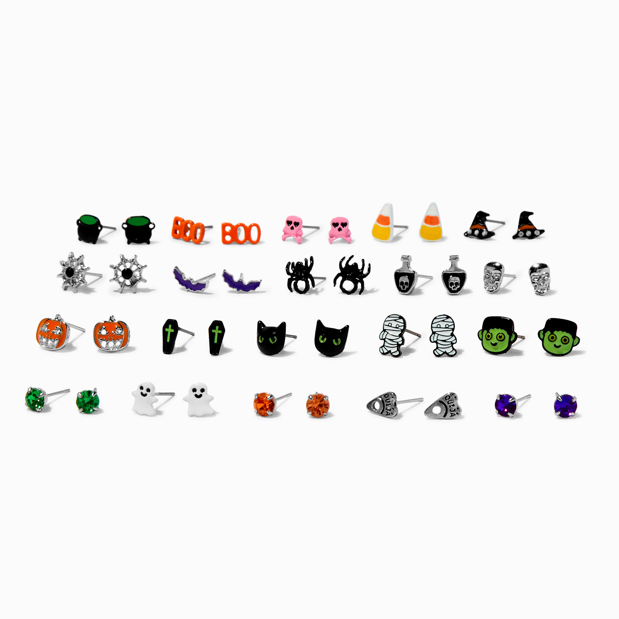Halloween Icons Stud Earrings 20 Pack