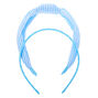 Claire&#39;s Club Solid Striped Headbands - Blue, 2 Pack,