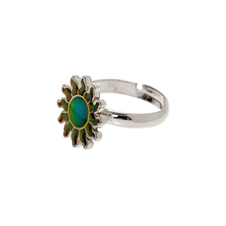 Bague D Humeur Soleil Couleur Argente Claire S Fr