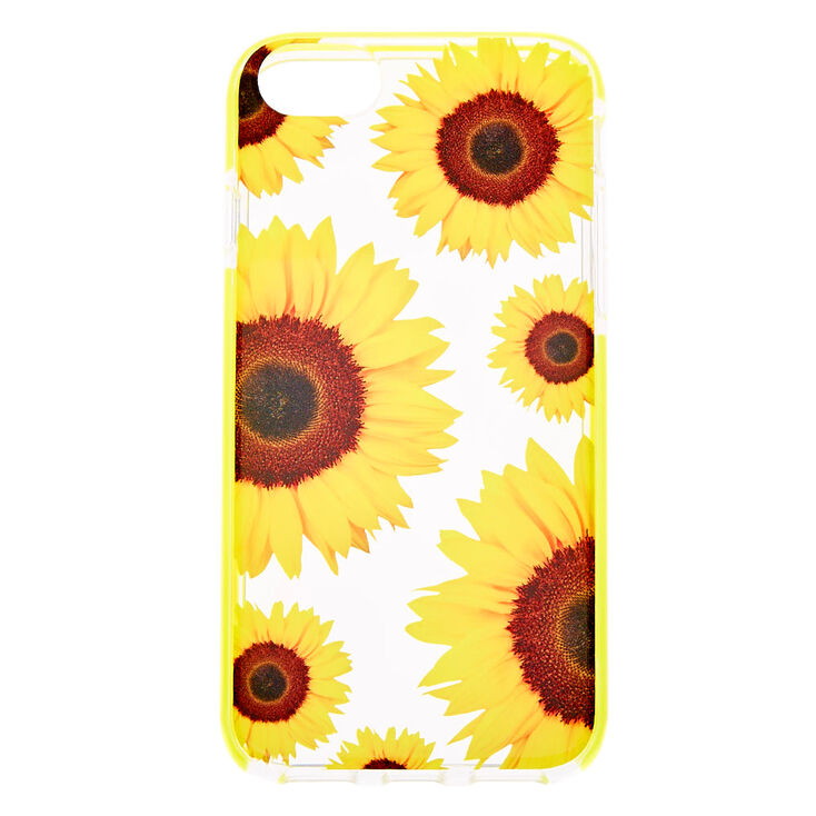 Sunflower Clear Protective Phone Case - Fits iPhone 6/7/8/SE,