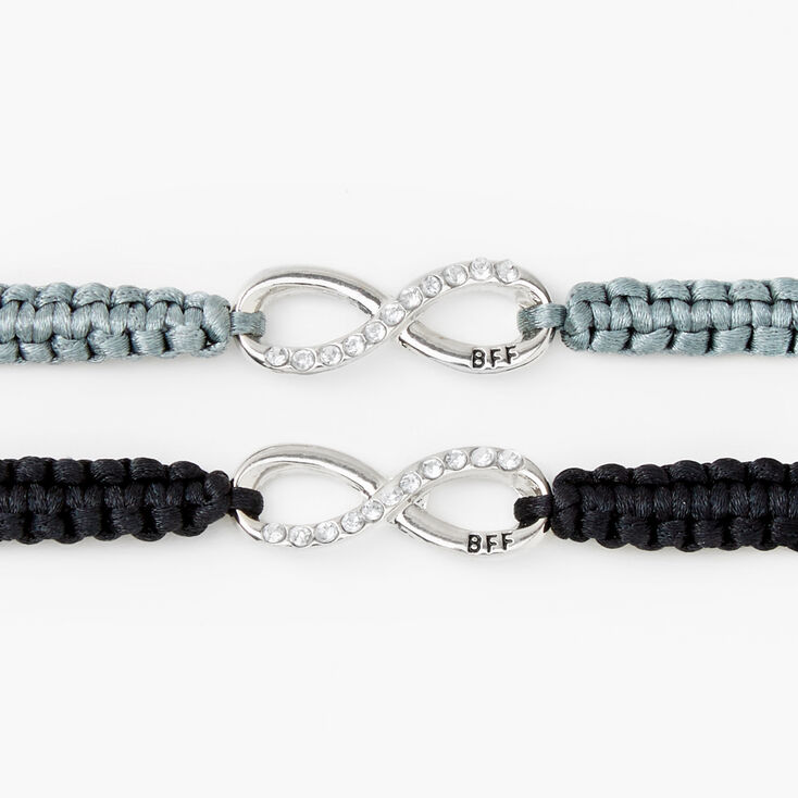 Bracelets d&rsquo;amiti&eacute; r&eacute;glables turquoise avec coquillages cauris - Gris, lot de 2,