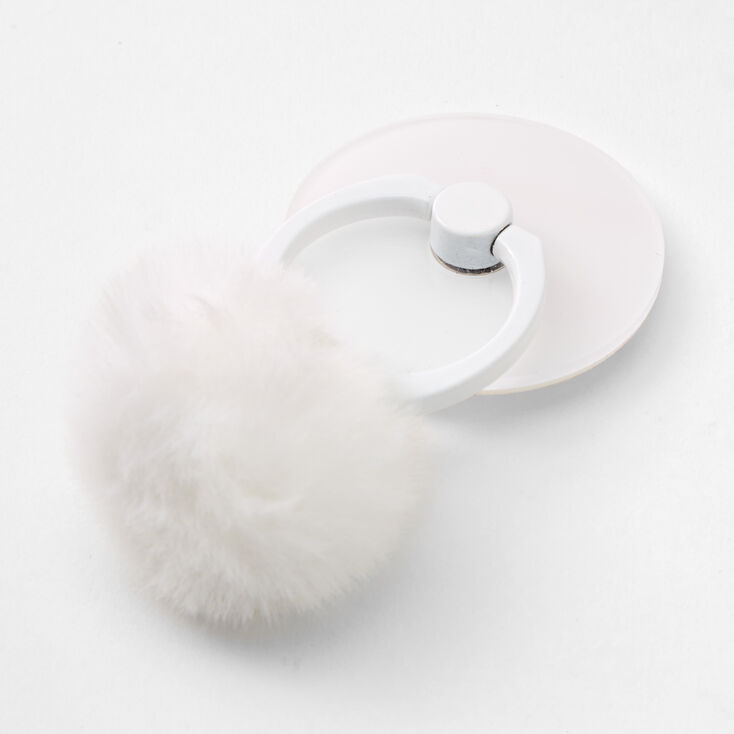 White Poof Ring Stand,