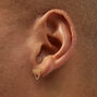Gold-tone Bar Chain Stud Earrings,