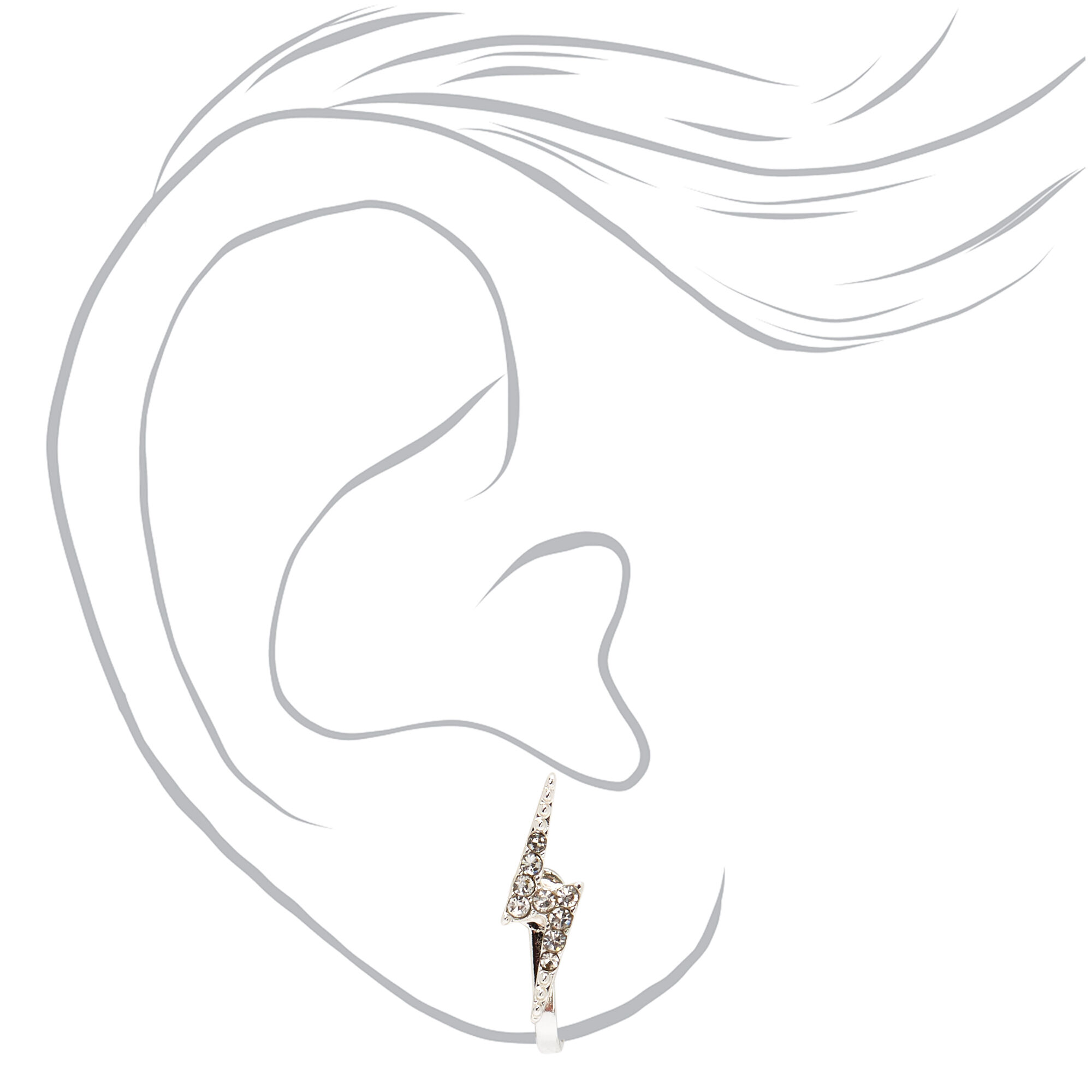 Claire's lightning bolt earrings deals