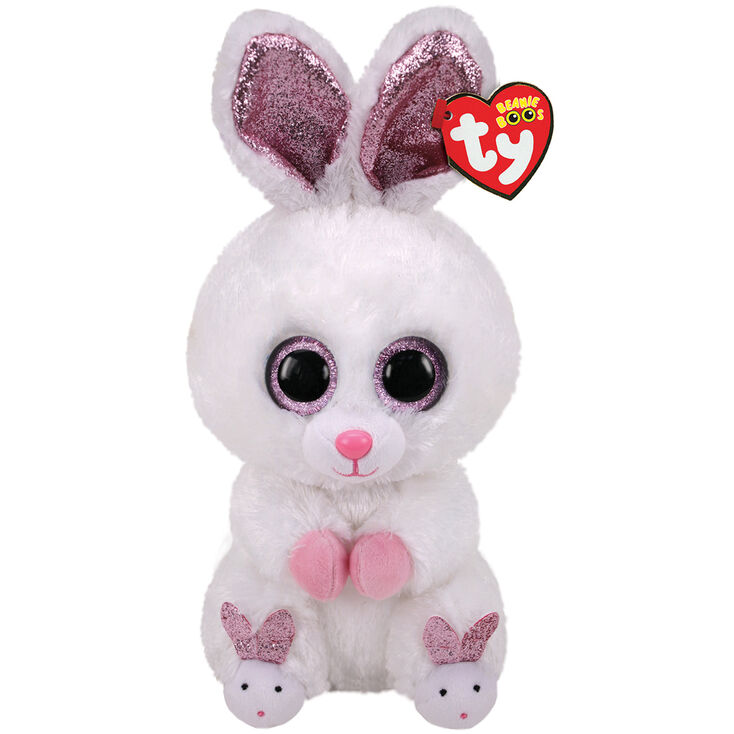 Ty Beanie Boo Medium Slippers the Bunny Soft Toy,