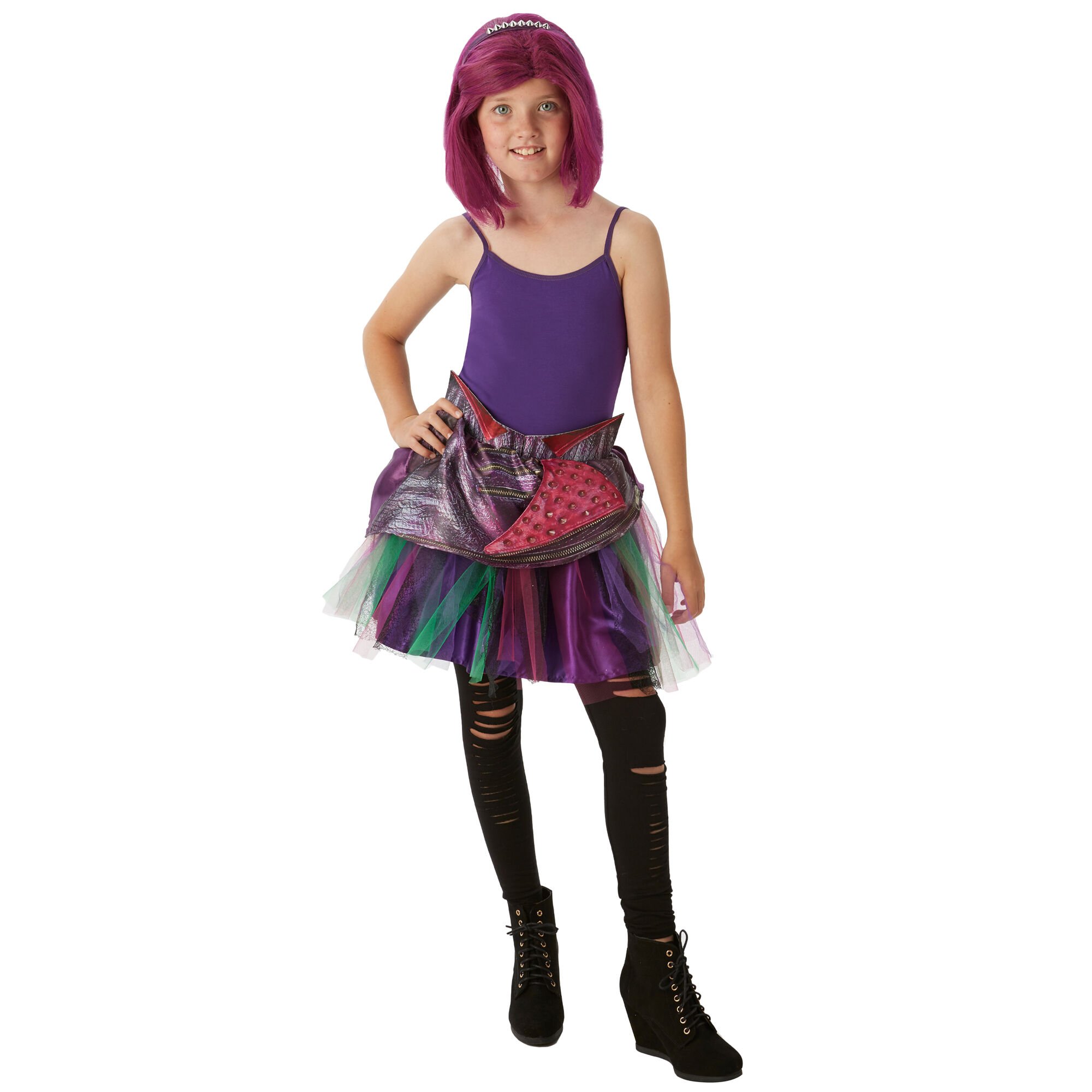 ©Disney Descendants Mal Tutu Dress Up Set – Purple, 2 Pack,
