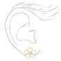 White Flower Clip-On Earrings,