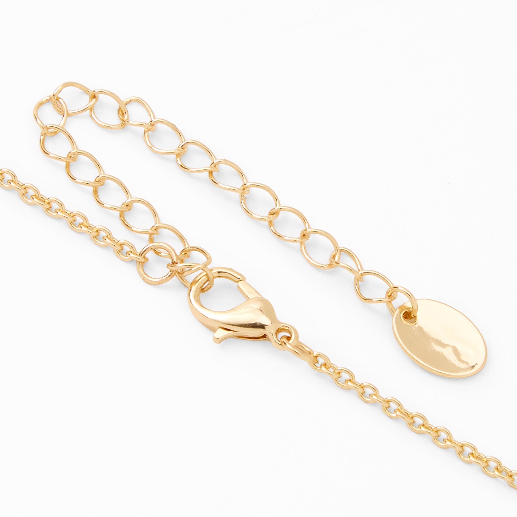 Gold Zodiac Symbol Pendant Charm Necklace,
