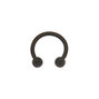 Titanium 16G Matte Cartilage Earring - Black,